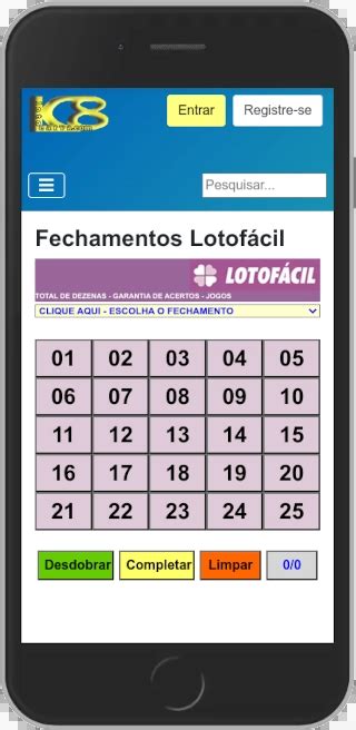 Simulador de jogos da Lotofácil .